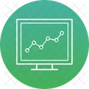 Graph Monitor Screen Online Graph Icon