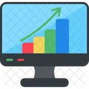 Graph Monitor Multimedia Icon