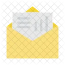 Graph Letter Mail Icon