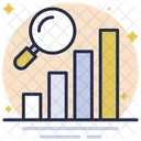 Graph Analysis Search Growth Bar Graph Icon