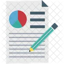 Diagrammbericht Kreisdiagramm Bericht Bearbeiten Symbol