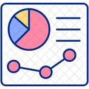 Graph data analysis  Icon
