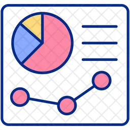 Graph data analysis  Icon