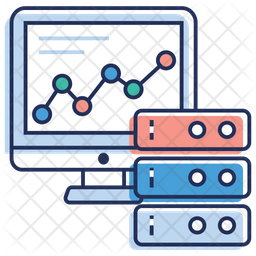 Graph Database Icon - Download in Colored Outline Style