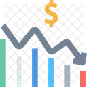 Loss Graph Declined Decreased Chart Icon