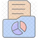 Graph Folder Lineal Color Icon Icon
