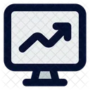 Graph Growth Computer Finance Icon