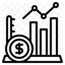 Graph Analytics Analysis Icône