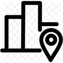 Graph Location Map Chart Icon