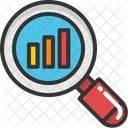 Graph Magnifying Analytics Icon