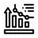 Diagramm Mit Steigendem Pfeil Gewinnsteigerung Wachstumsdiagramm Symbol