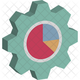 Graph Optimization Icon - Download in Isometric Style