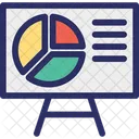 Graph Presentation Presentation Easel Board Icon