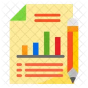 File Report Bar Graph Icon