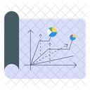 Graph Report Statistics Diagram Icon