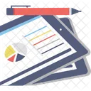 Graph Report Analytical Icon