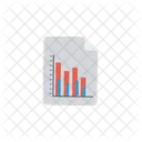 Bar Graph File Analytics Icon