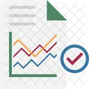 Graph Report Line Graph Bar Graph Icon
