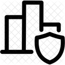 Graph Security Analytics Protection Icon