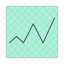Graph stock market  Icon