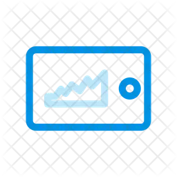 그래프 태블릿  아이콘