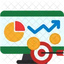 Graph Target Analytics Growth Icon