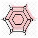 Graphen Farbe Schatten Dunne Linie Symbol Symbol