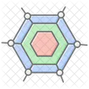 Graphen Linear Farbsymbol Symbol