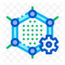 Kunstlich Graphen Technologie Symbol