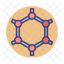 Graphen Sechseck Sechseckig Symbol