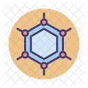 Graphen Sechseck Sechseckig Symbol
