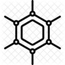 Graphen Technologie Struktur Symbol