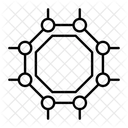 Graphen Technologie Schnittstelle Symbol