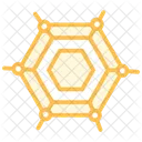 Graphene Duotone Line Icon Icône