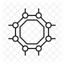 Graphene Octagonal Hexagone Icon