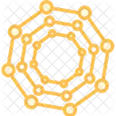 Graphene Duotone Line Icon Icon