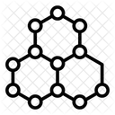 Graphene Technology Nanotechnology Hexagon Grid Icon