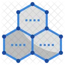 Graphene Technology Carbon Honeycomb Icon