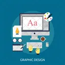 Graphic Design Computer Icon