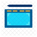 Graphic Tablet Computer Design Icon