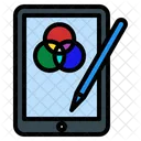 Tablet Drawing Rgb Devices Technology Design Thinking Icon
