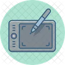 Graphic Tablet Pencil Graphic Icon