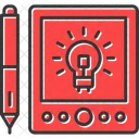 Graphic Tablet Action Draw Icon