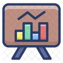Graphical Business Presentation Growth Analysis Sales Report Icon