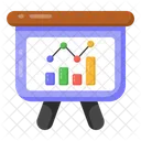 Graphical Presentation Business Presentation Data Analytics Icon
