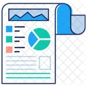 Graphical Report Efficiency Report Productivity Analysis Icon