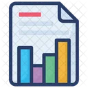 Graphical Report Data Visualization Frequency Diagram Icon