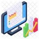 Data Analytics Infographic Graphical Report Icon