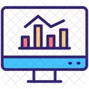 Graphical Report Data Visualization Stats Report Icon