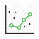 Graphique Pointille Analyse Icône